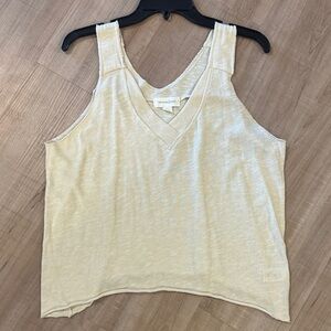 Treasure & Bond Cream V-Neck Tank Top
